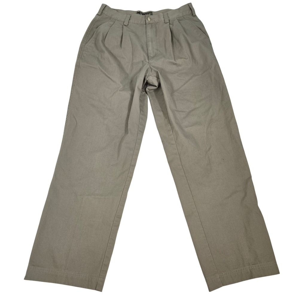 Vintage 2000 Timberland Pleated Khaki Pants Mens 31x29 (Tag 33) Y2K Skater Chino